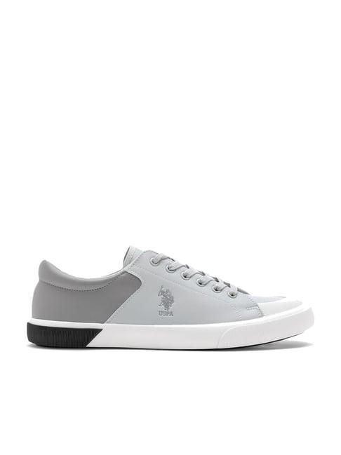 u.s. polo assn. men's grey casual sneakers