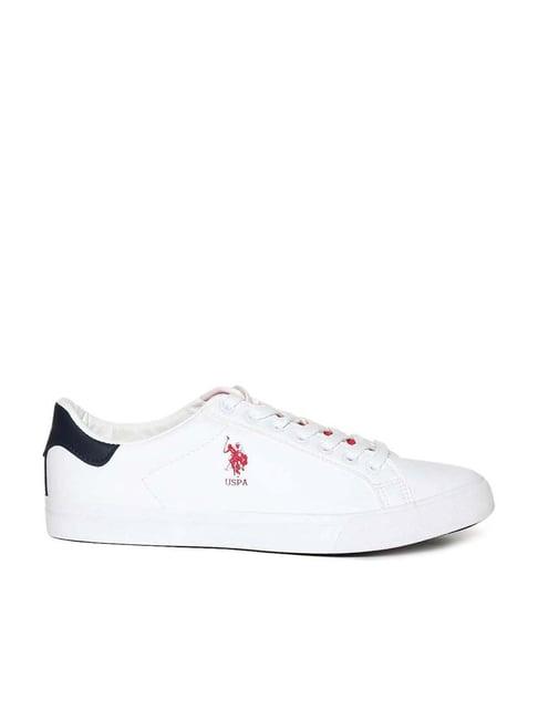 u.s. polo assn. men's madryn 2.o white casual sneakers