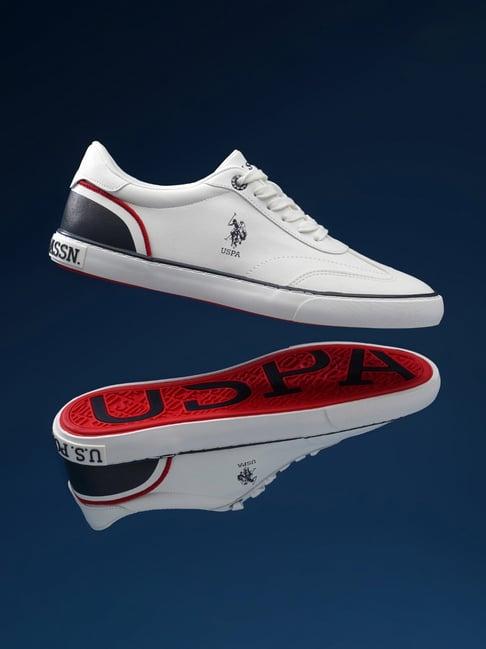 u.s. polo assn. men's oskar off white casual sneakers