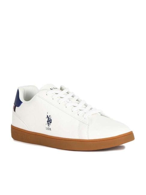 u.s. polo assn. men's rheece off white casual sneakers