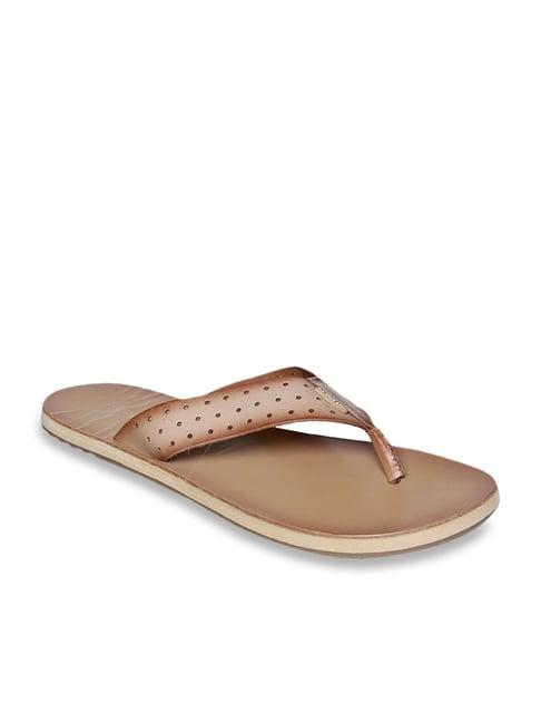 u.s. polo assn. men's ventura beige flip flops