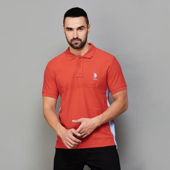 u.s. polo assn. men back print polo t-shirt