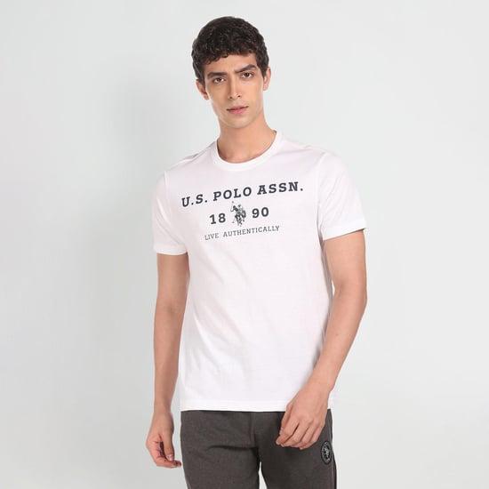 u.s. polo assn. men brand printed regular fit t-shirt