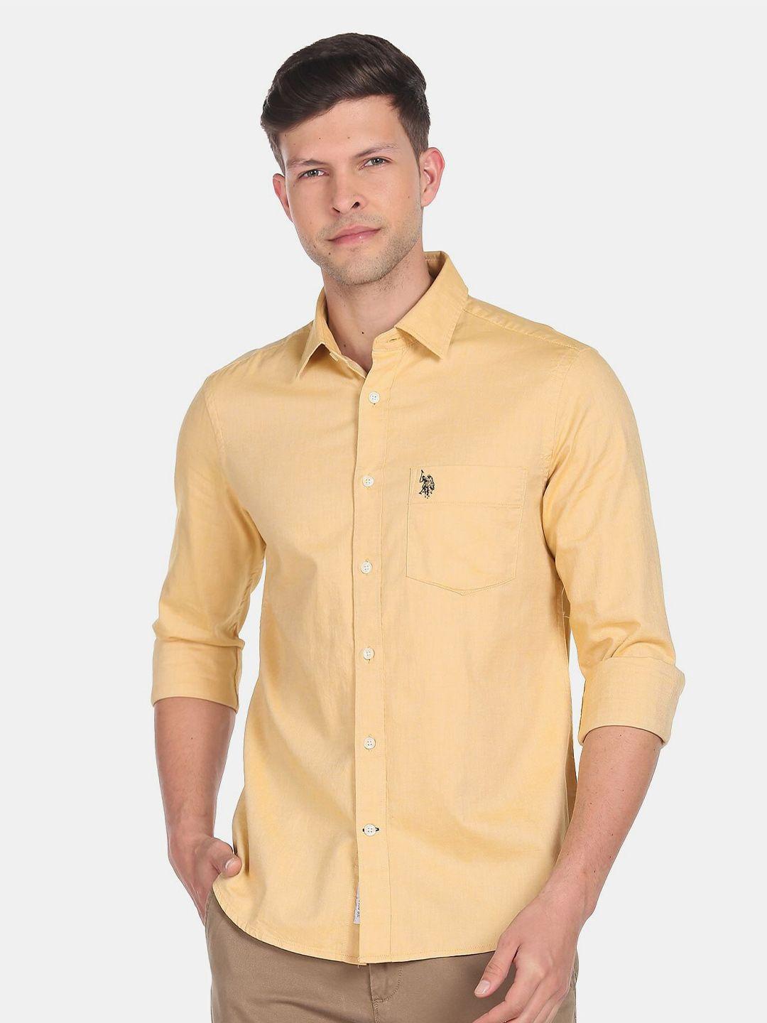 u.s. polo assn. men casual cotton shirt