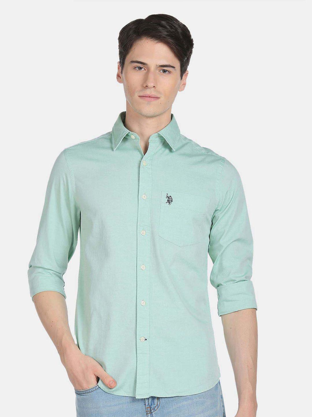u.s. polo assn. men casual cotton shirt