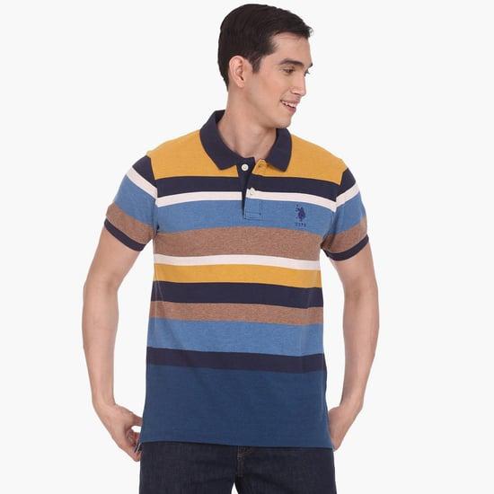 u.s. polo assn. men colorblocked polo t-shirt