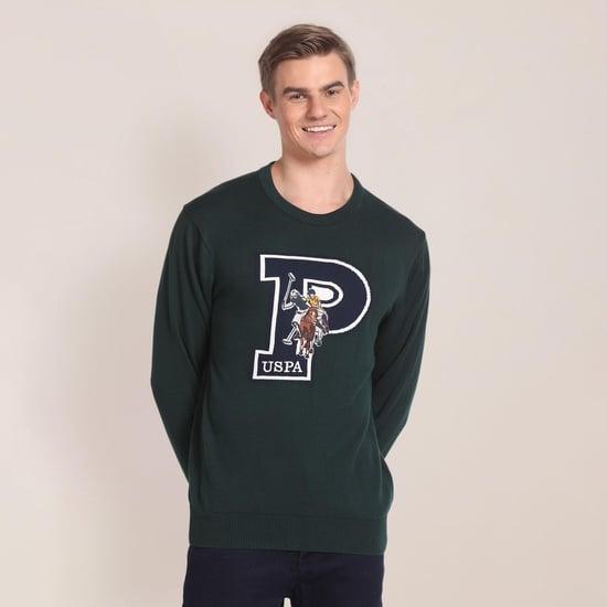 u.s. polo assn. men flat knit sweater