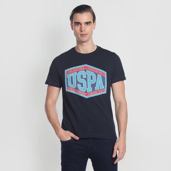 u.s. polo assn. men graphic printed crew neck slim fit t-shirt