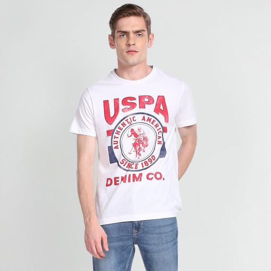 u.s. polo assn. men logo printed slim fit t-shirt