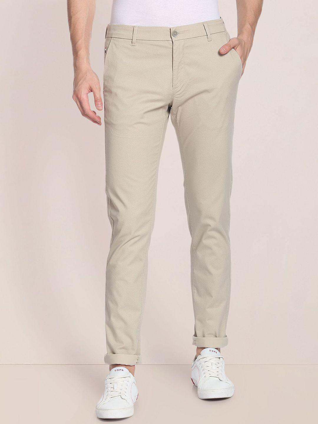 u.s. polo assn. men mid-rise chinos trousers