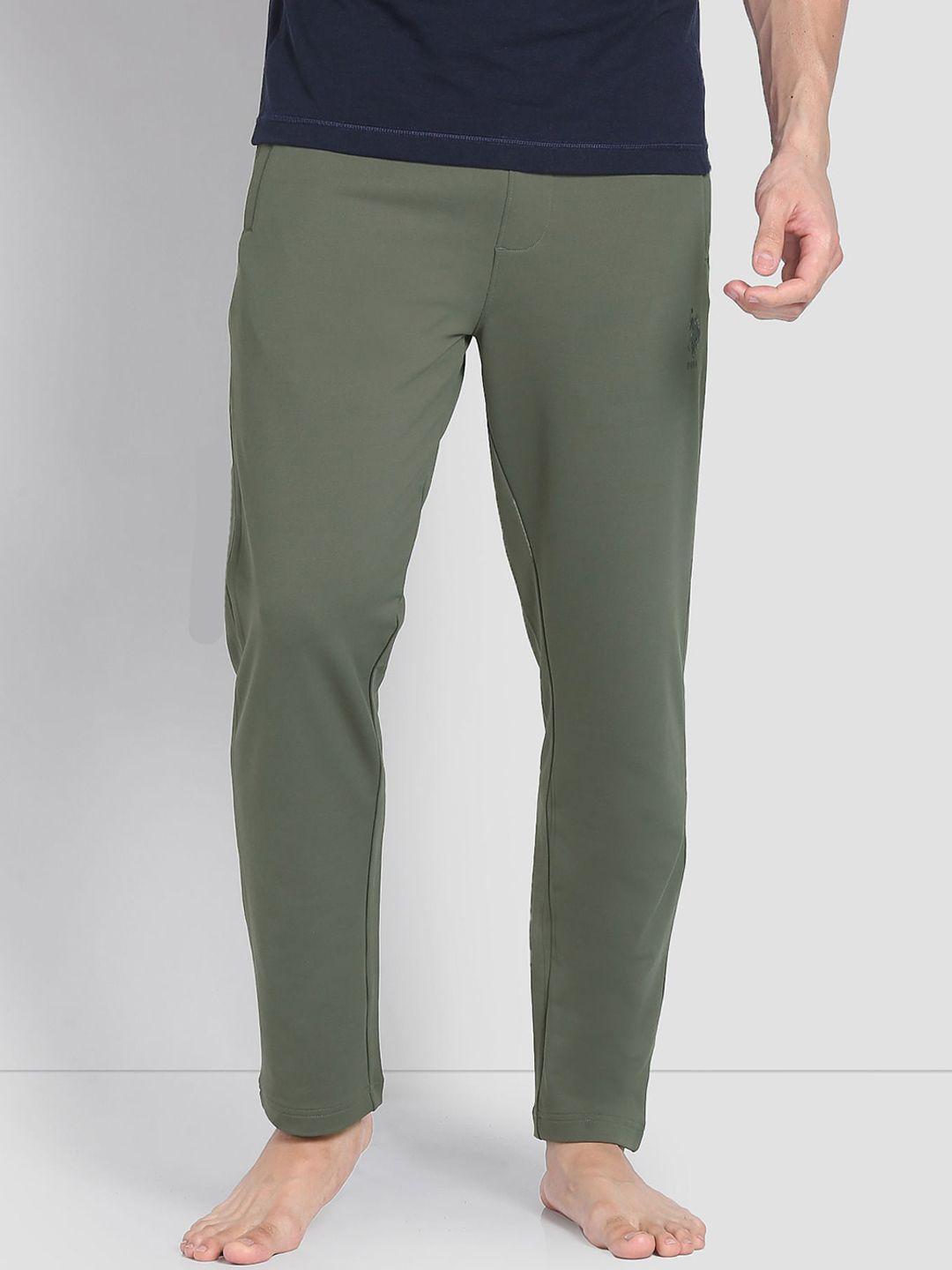 u.s. polo assn. men mid rise high stretch longe track pants