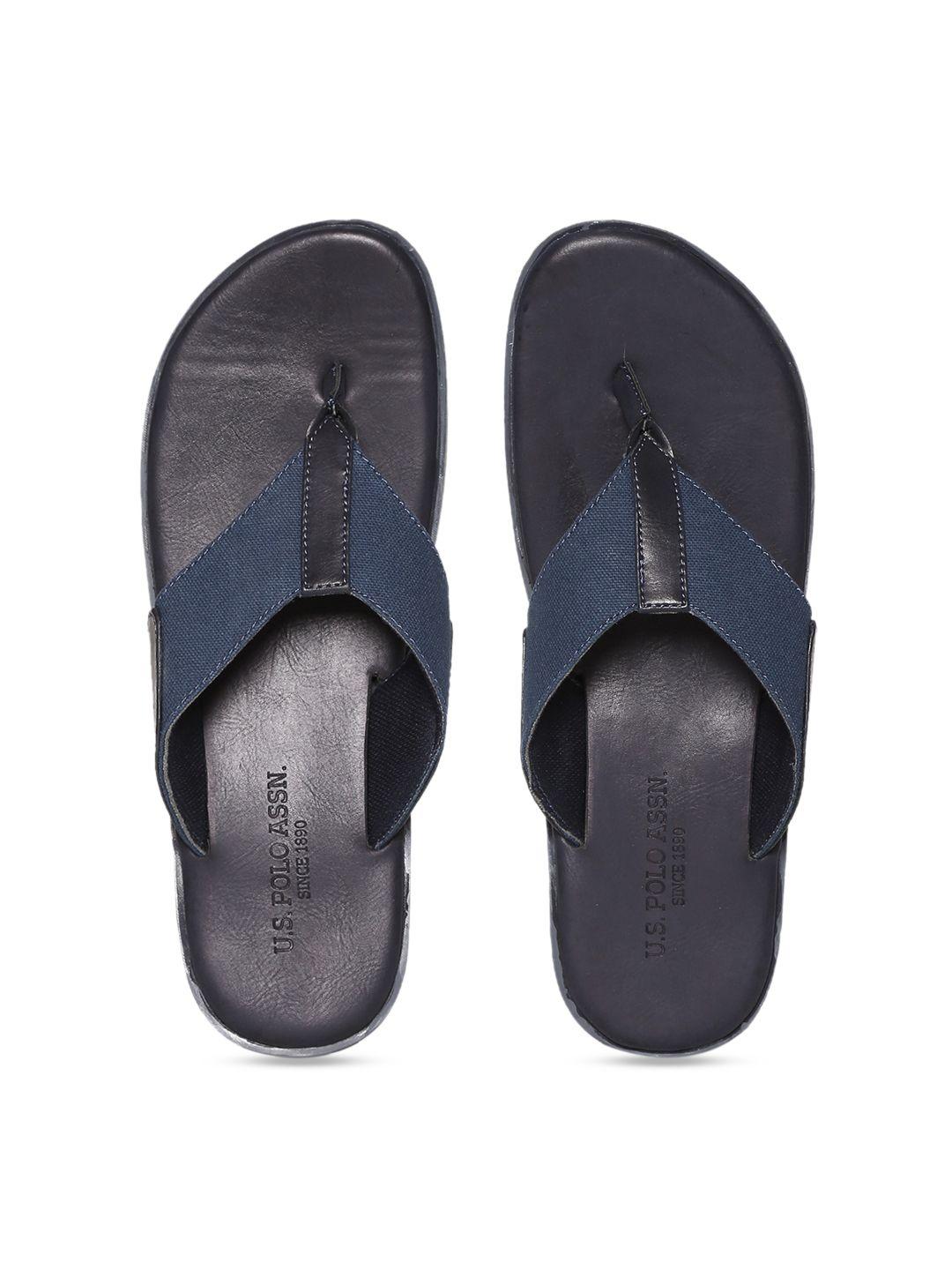 u.s. polo assn. men navy blue comfort sandals