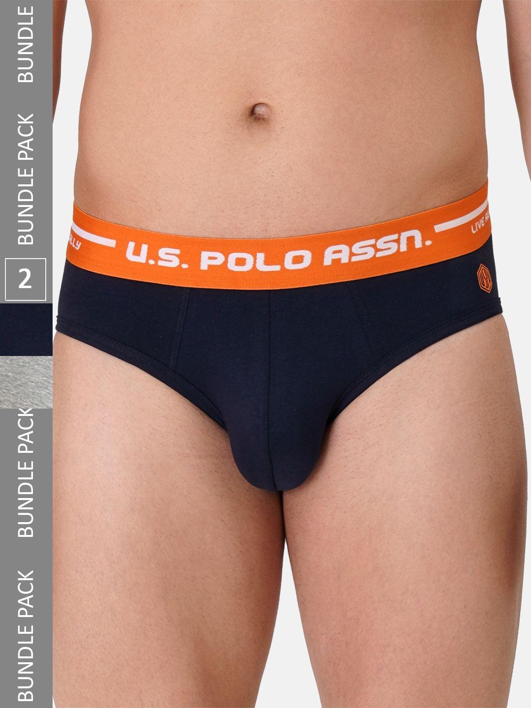 u.s. polo assn. men pack of 2 assorted basic briefs