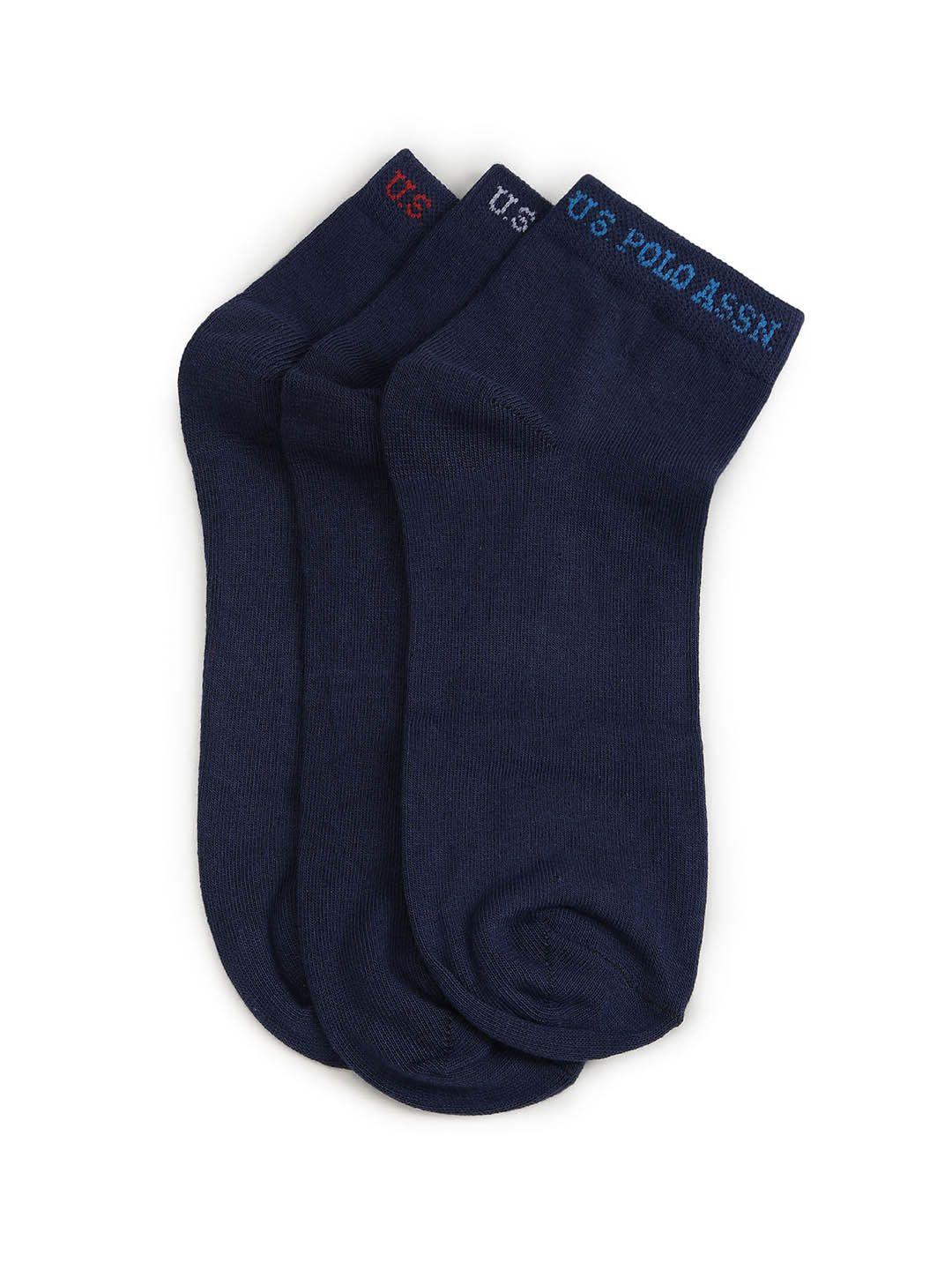 u.s. polo assn. men pack of 3 ankle-length socks