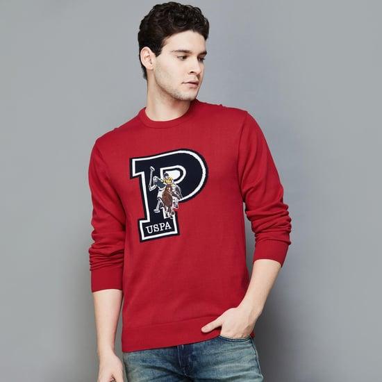 u.s. polo assn. men patterned sweater