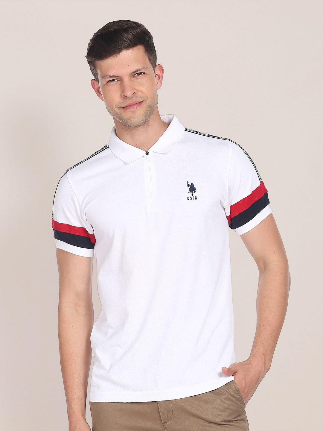 u.s. polo assn. men polo collar pure cotton t-shirt