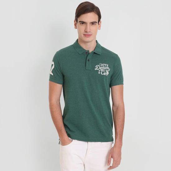 u.s. polo assn. men printed regular fit polo shirt