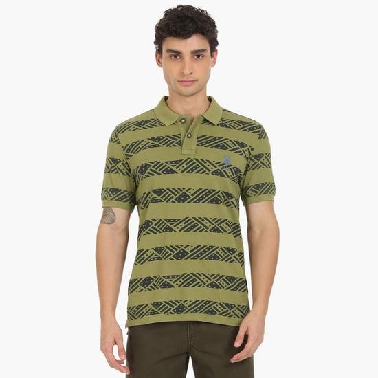 u.s. polo assn. men printed regular fit polo t-shirt