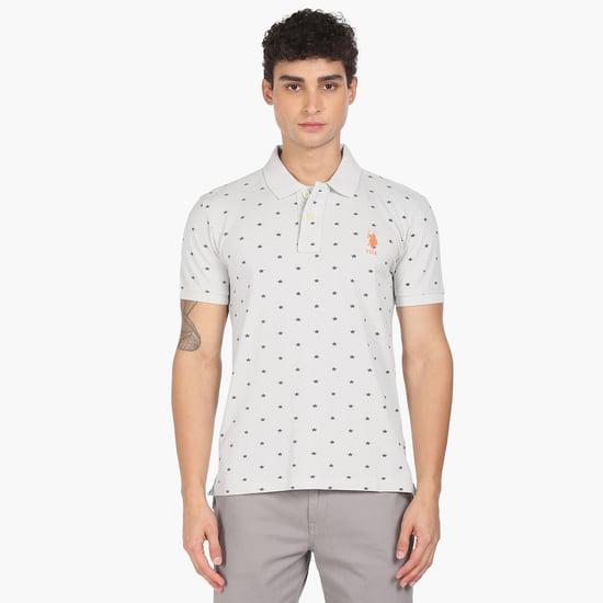 u.s. polo assn. men printed regular fit polo t-shirt