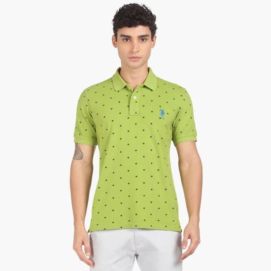 u.s. polo assn. men printed regular fit polo t-shirt