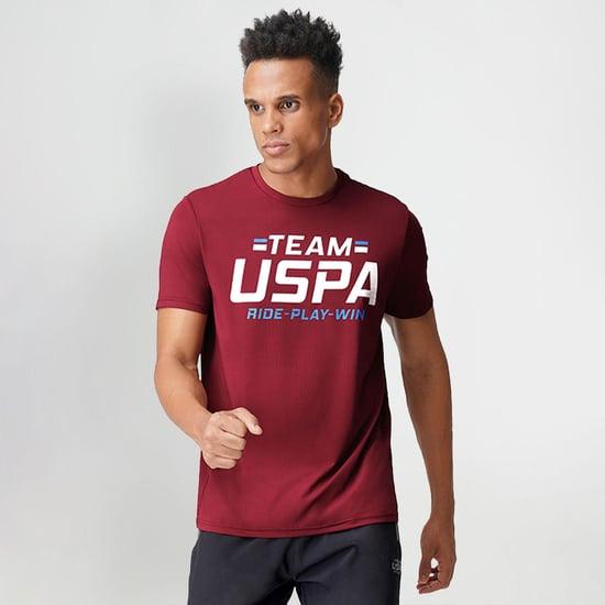 u.s. polo assn. men printed regular fit t-shirt