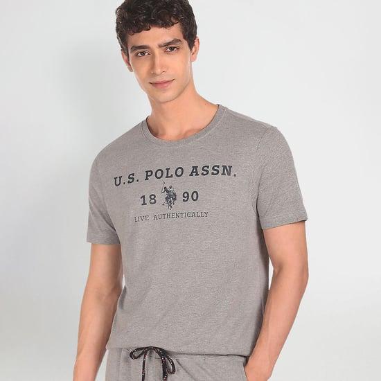 u.s. polo assn. men printed regular fit t-shirt