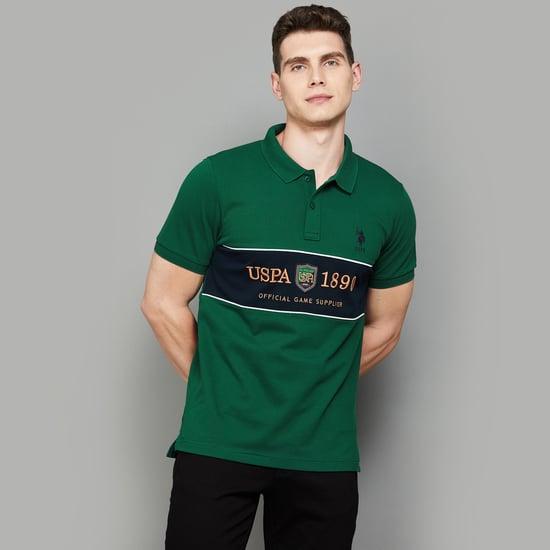 u.s. polo assn. men printed slim fit polo t-shirt