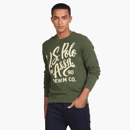 u.s. polo assn. men printed sweater