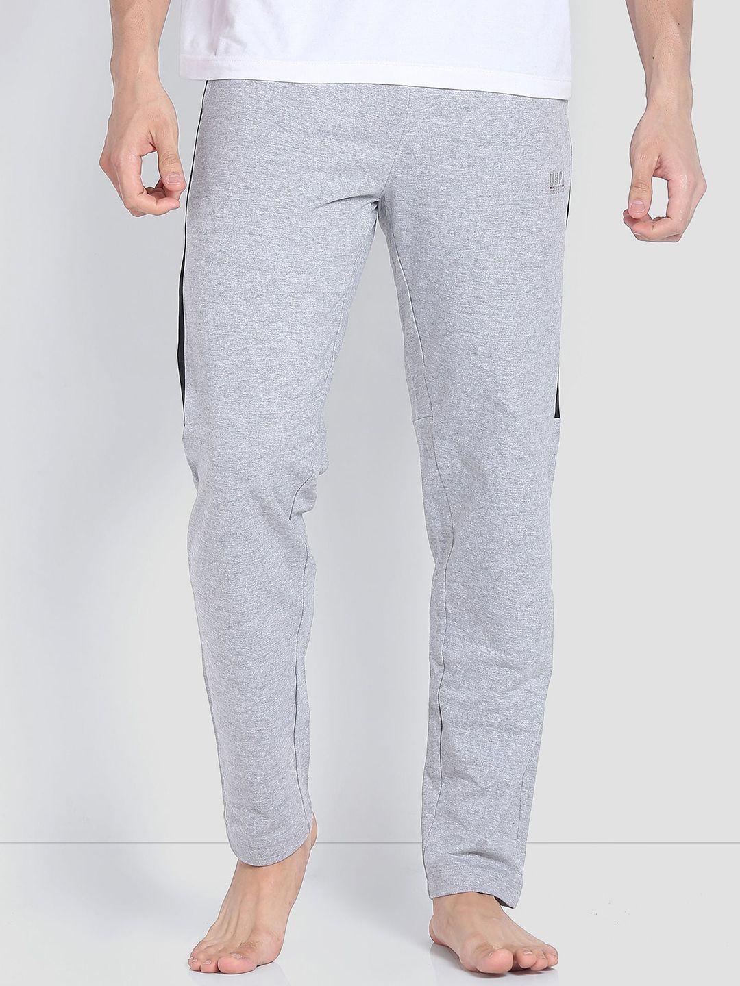 u.s. polo assn. men pure cotton mid-rise lounge pants