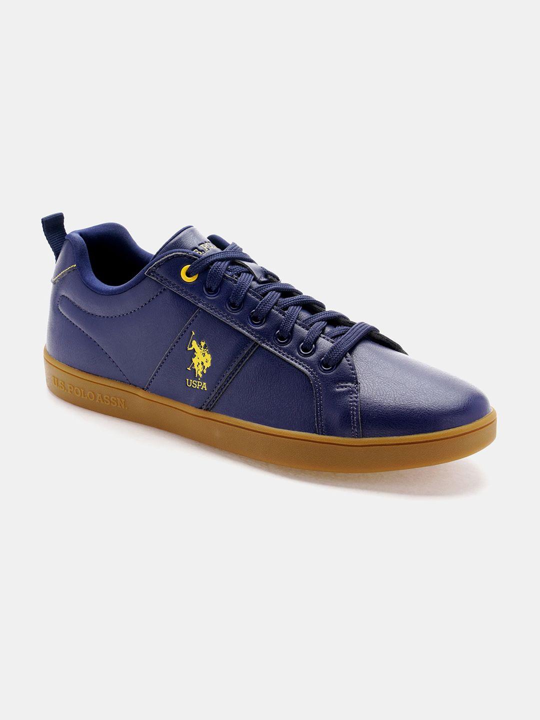 u.s. polo assn. men round toe lace up sneakers