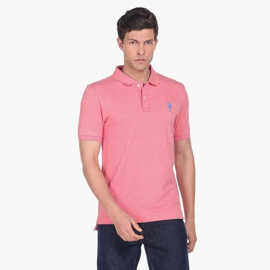 u.s. polo assn. men slim-fit solid polo t-shirt