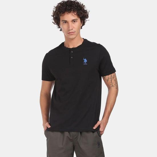 u.s. polo assn. men solid comfort fit cotton t-shirt