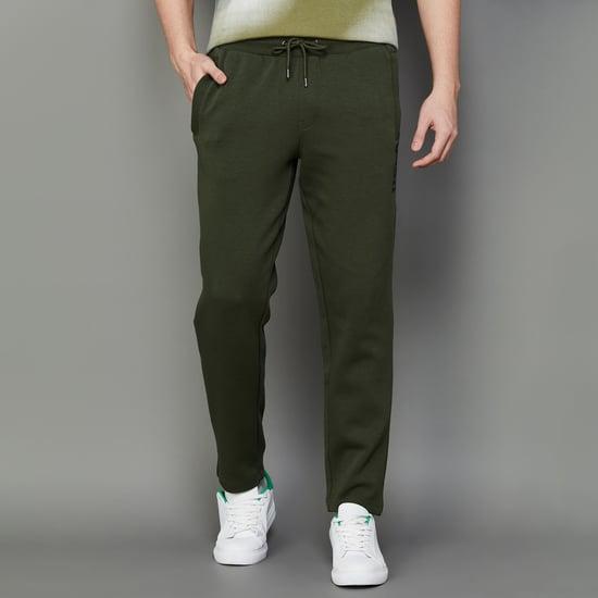 u.s. polo assn. men solid elasticated track pants