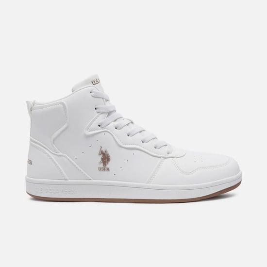 u.s. polo assn. men solid high-rise casual shoes