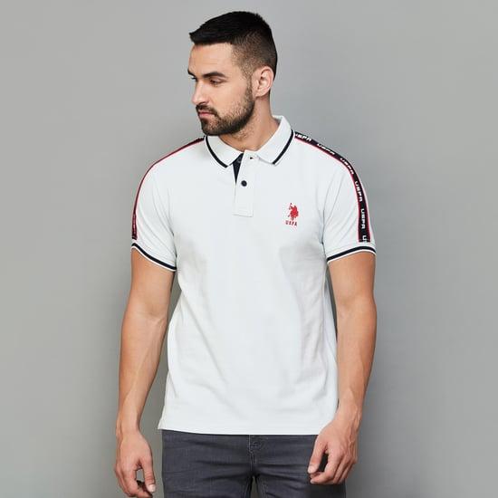 u.s. polo assn. men solid polo t-shirt