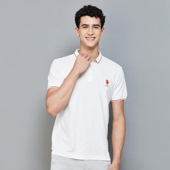 u.s. polo assn. men solid polo t-shirt