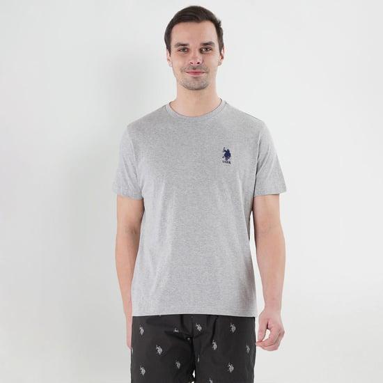 u.s. polo assn. men solid regular fit lounge t-shirt