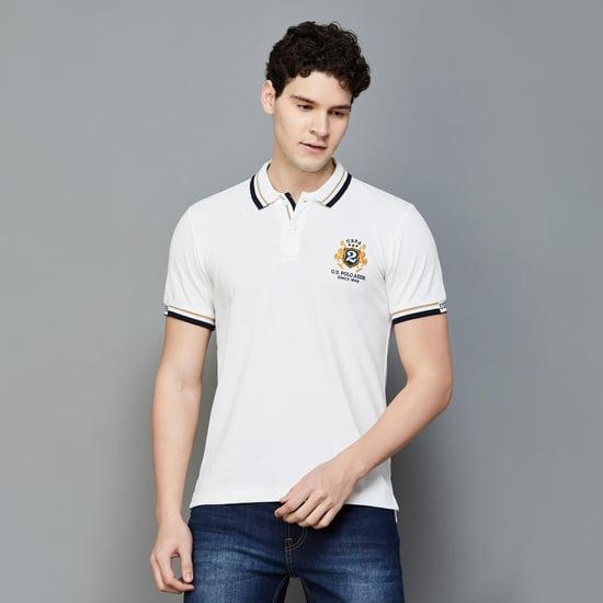 u.s. polo assn. men solid regular fit polo t-shirt