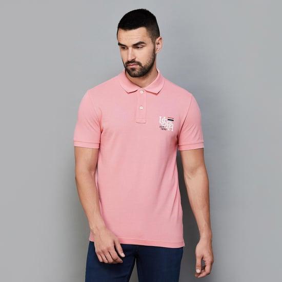 u.s. polo assn. men solid regular fit polo t-shirt