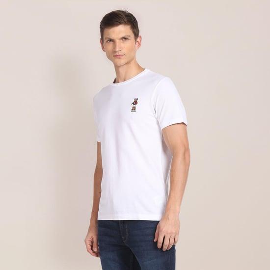 u.s. polo assn. men solid regular fit t-shirt