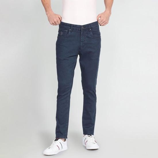 u.s. polo assn. men solid slim tapered jeans