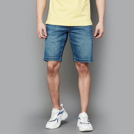 u.s. polo assn. men stonewashed denim shorts