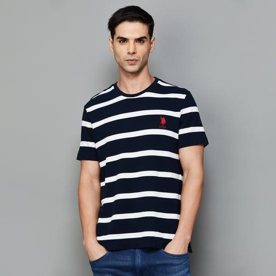 u.s. polo assn. men striped crew neck t-shirt