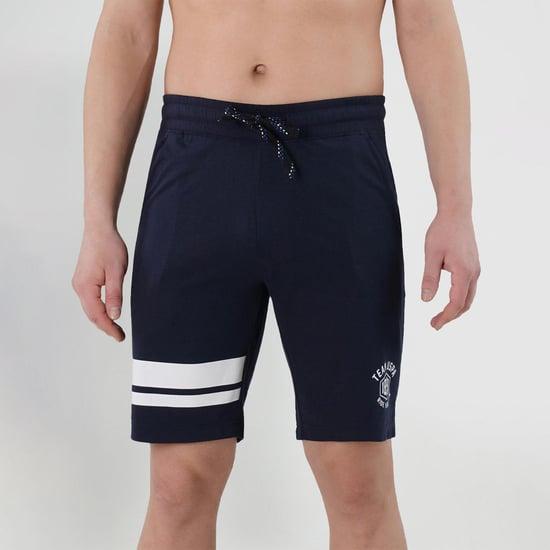 u.s. polo assn. men striped elasticated shorts