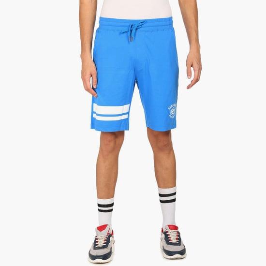 u.s. polo assn. men striped elasticated shorts