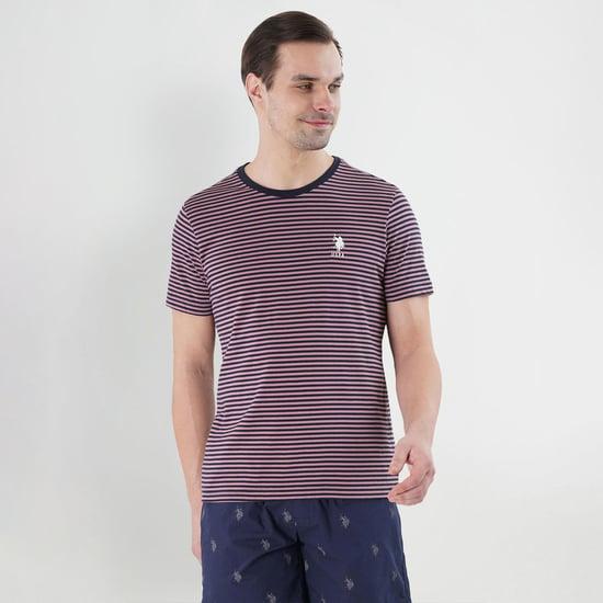 u.s. polo assn. men striped lounge t-shirt