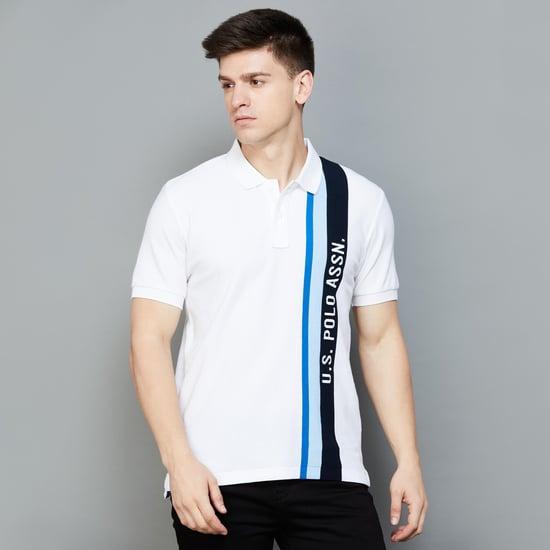 u.s. polo assn. men striped polo t-shirt