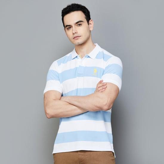 u.s. polo assn. men striped polo t-shirt