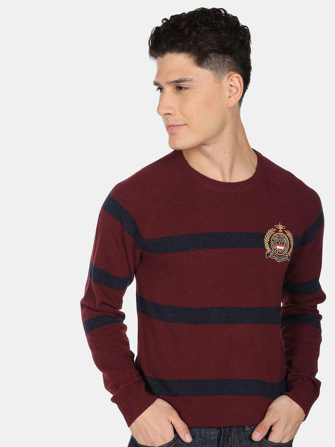 u.s. polo assn. men striped pullover sweater