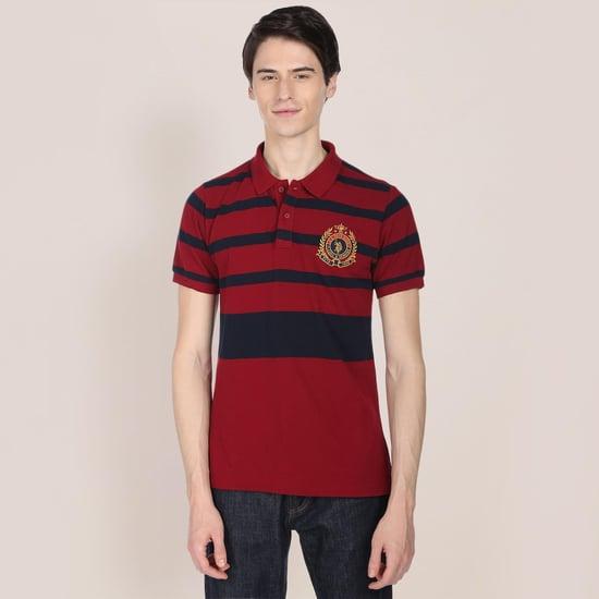 u.s. polo assn. men striped regular fit polo t-shirt